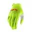 100 Percent iTrack Youth Long Finger Gloves - Fluo Yellow 